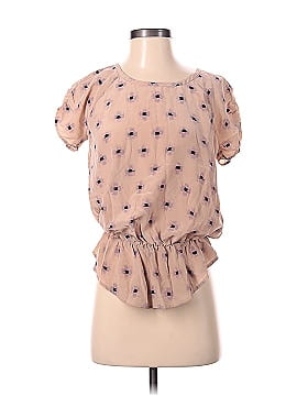 Joie Short Sleeve Silk Top (view 1)