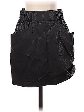 Zara Basic Faux Leather Skirt (view 1)