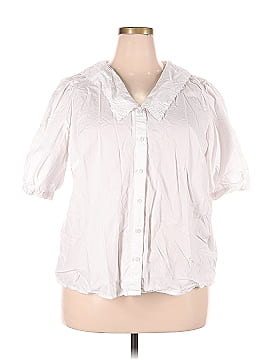 Only Carmakoma Short Sleeve Button-Down Shirt (view 1)