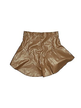 PrettyLittleThing Faux Leather Shorts (view 2)