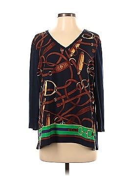 Lauren by Ralph Lauren 3/4 Sleeve Silk Top (view 1)