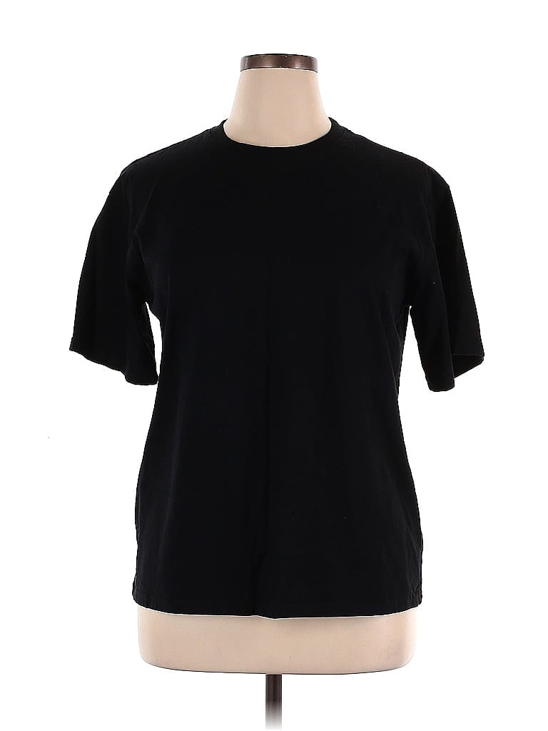 Pre-owned Unbranded Short Sleeve T-shirt In Black