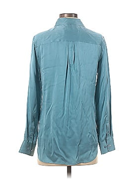 Equipment Long Sleeve Silk Top (view 2)