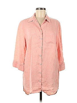 Chico's 3/4 Sleeve Button-Down Shirt (view 1)