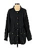 Blue Rain 100% Cotton Black Trenchcoat Size 1 - photo 1