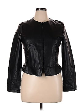 Zara Faux Leather Jacket (view 1)