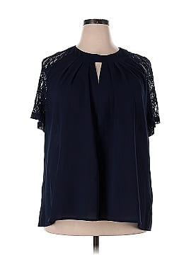 Shein Curve Short Sleeve Blouse (view 1)