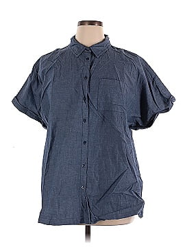 a.n.a. A New Approach Short Sleeve Button-Down Shirt (view 1)