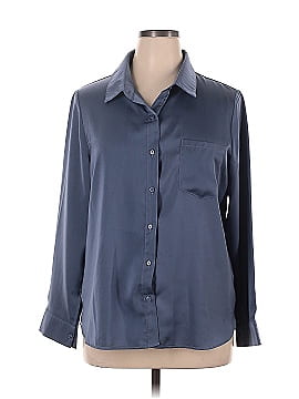 Unbranded 3/4 Sleeve Button-Down Shirt (view 1)