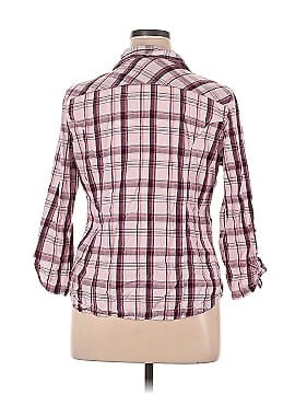Cato 3/4 Sleeve Button-Down Shirt (view 2)