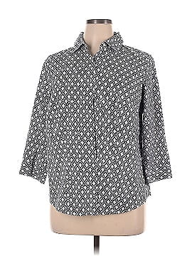 Talbots 3/4 Sleeve Button-Down Shirt (view 1)