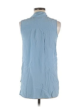 X-Criss X-Cross Sleeveless Silk Top (view 2)