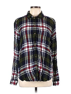 American Eagle Outfitters Long Sleeve Button-Down Shirt (view 1)