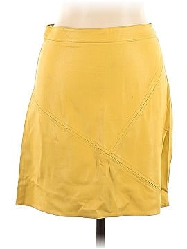 Zara Basic Faux Leather Skirt (view 1)