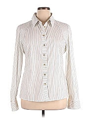 St. John Sport Long Sleeve Button Down Shirt