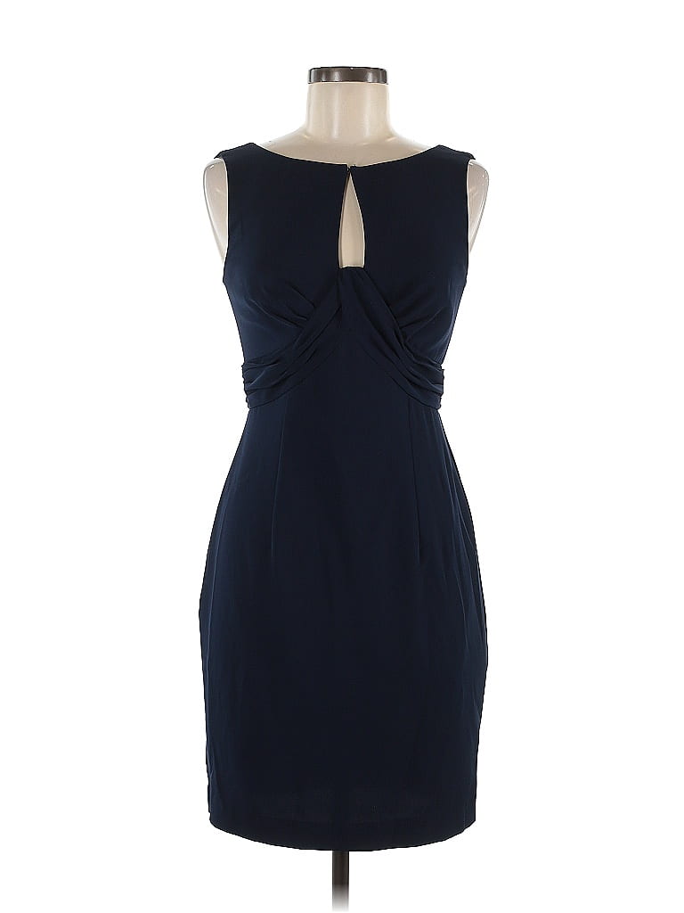 white asymmetrical dress Mini custom prom dresses size:0L Linen Dress Large Blue