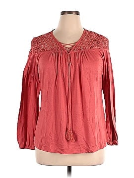 Christopher & Banks Long Sleeve Blouse (view 1)