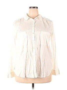 Ann Taylor LOFT 3/4 Sleeve Button-Down Shirt (view 1)