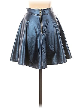 2 Hearts Faux Leather Skirt (view 2)