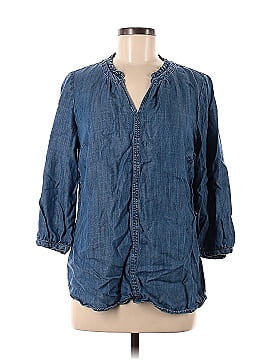 Talbots 3/4 Sleeve Button-Down Shirt (view 1)