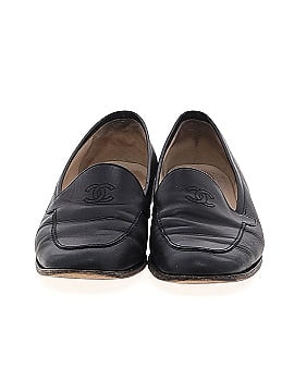 Chanel Leather Interlocking CC Logo Loafers (view 2)