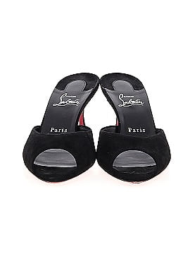 Christian Louboutin Me Dolly Sued Slide Sandals  55mm (view 2)