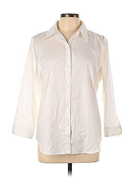 Lauren by Ralph Lauren 3/4 Sleeve Button-Down Shirt (view 1)