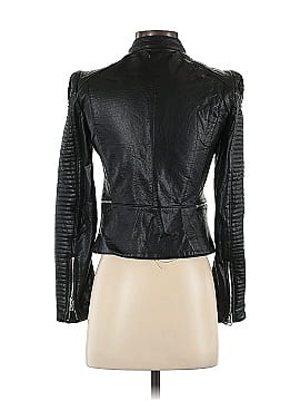 Zara Basic Faux Leather Jacket (view 2)