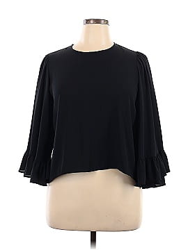 Zara Basic 3/4 Sleeve Top (view 1)