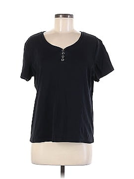 Karen Scott Short Sleeve Henley (view 1)