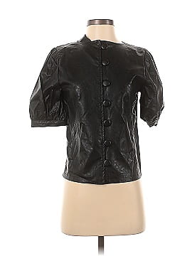 Who What Wear Faux Leather Top (view 1)