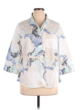 Chico's 3/4 Sleeve Button-Down Shirt (view 1)