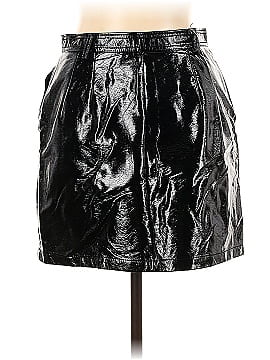 Silence and Noise Faux Leather Skirt (view 2)