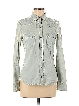 Zara TRF Long Sleeve Button-Down Shirt (view 1)