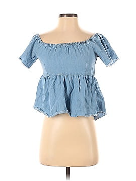 Zara Basic Short Sleeve Blouse (view 1)