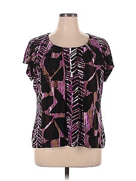 Worthington Short Sleeve Blouse (view 1)