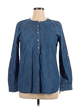 Ann Taylor LOFT Long Sleeve Button-Down Shirt (view 1)