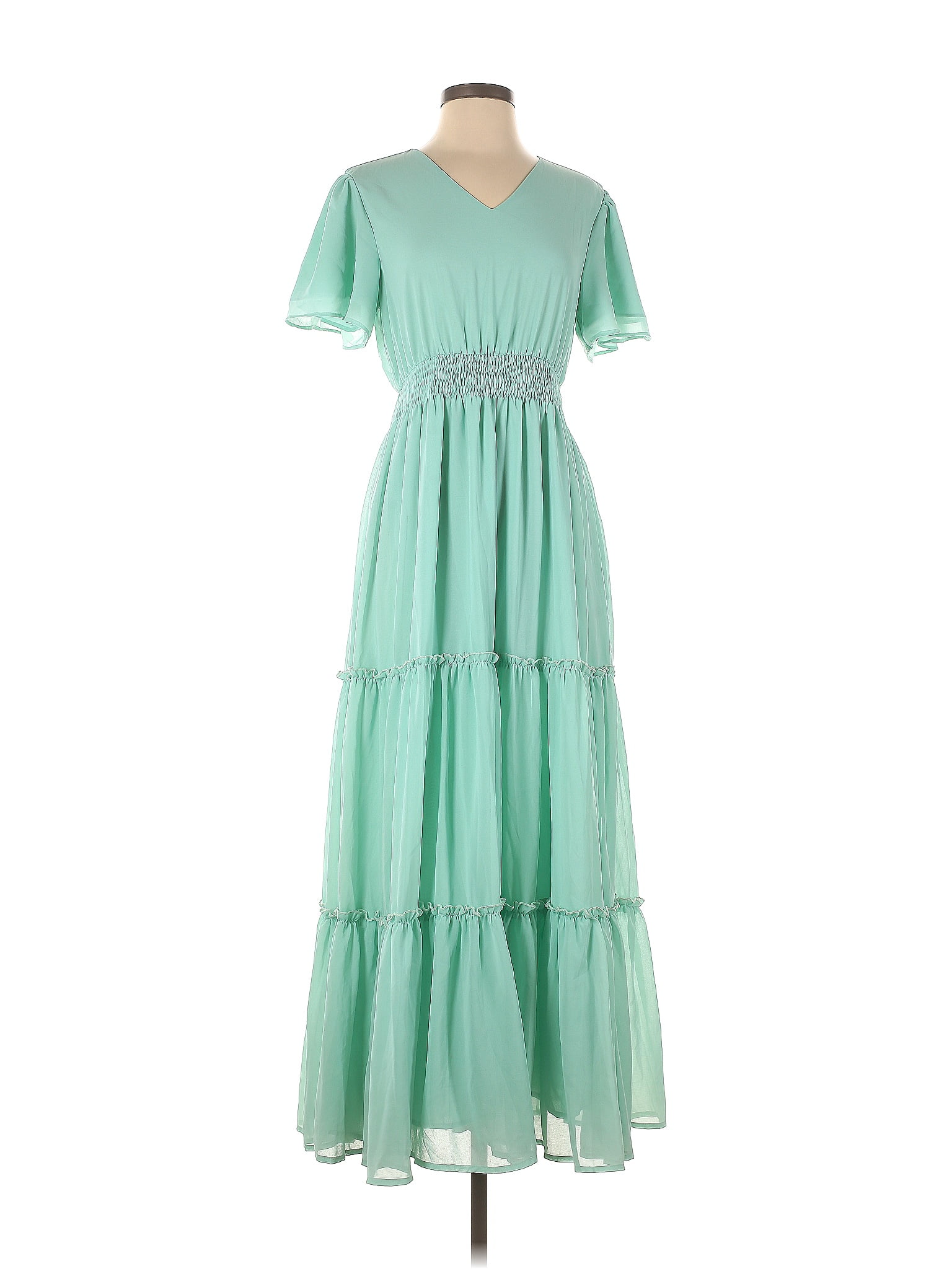 Mikarose 100% Polyester Green Casual Dress Size S - 65% off | ThredUp