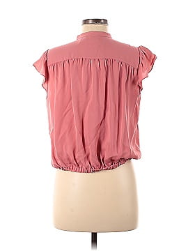 Theory Short Sleeve Silk Top (view 2)