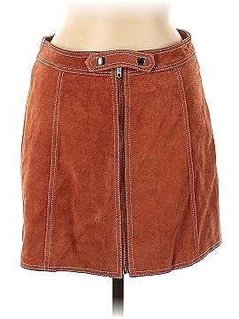 Topshop Leather Skirt (view 1)