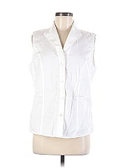 Jones New York Collection Sleeveless Button Down Shirt