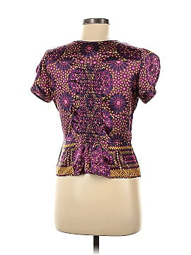 BAROK Short Sleeve Silk Top (view 2)