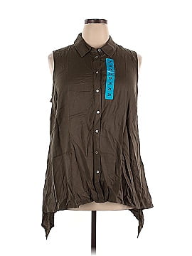 Fever Sleeveless Button-Down Shirt (view 1)