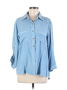 Sim & Sam 3/4 Sleeve Button-Down Shirt (view 1)