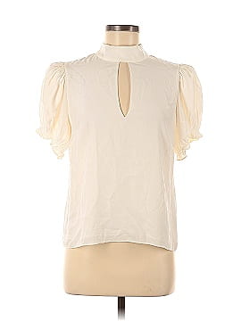 FRAME Short Sleeve Silk Top (view 1)