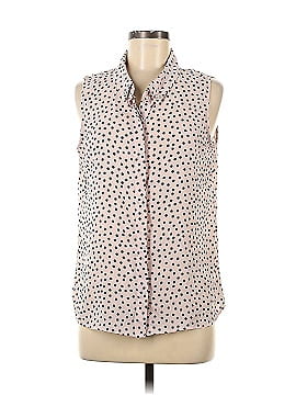 Karl Lagerfeld Paris Sleeveless Button-Down Shirt (view 1)