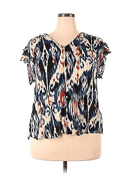 Liverpool Los Angeles Short Sleeve Blouse (view 1)