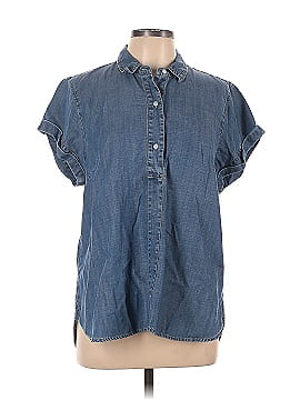 J.Crew Factory Store Short Sleeve Button-Down Shirt (view 1)