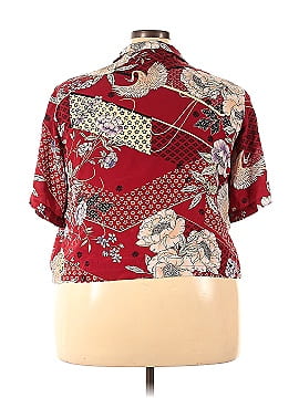 Johnny Was Short Sleeve Silk Top (view 2)