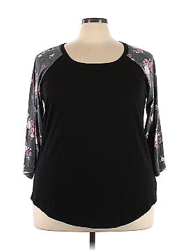 Torrid 3/4 Sleeve T-Shirt (view 1)